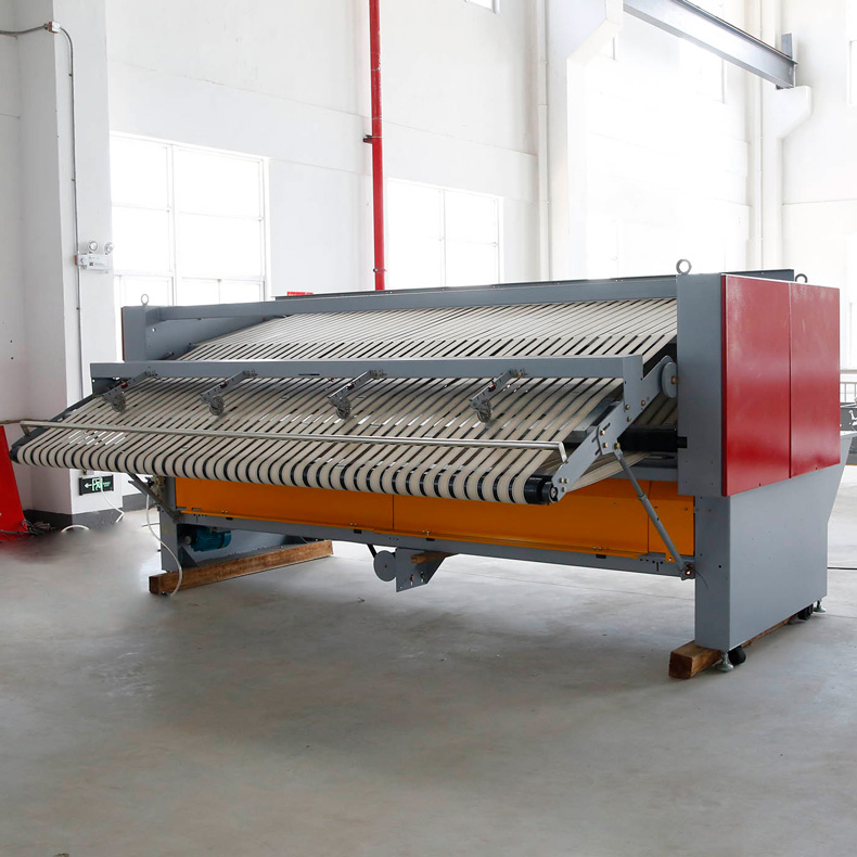 
		酒店洗衣房布草折叠机若何装置？
		